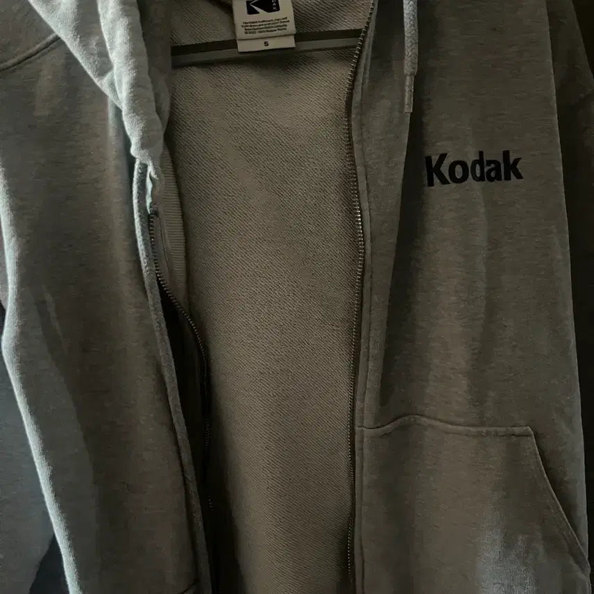 [BUNJANG] Kodak Gray Zip-Up Hoodie / 코닥 후드집업