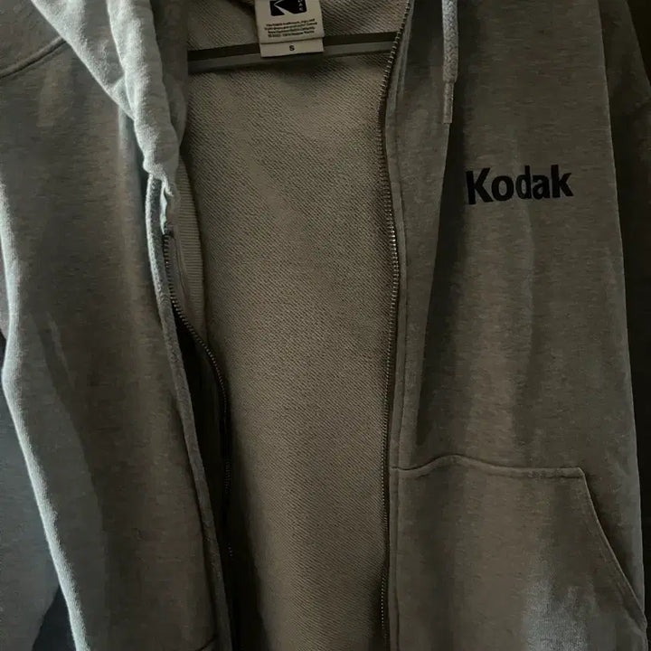 [BUNJANG] Kodak Gray Zip-Up Hoodie / 코닥 후드집업