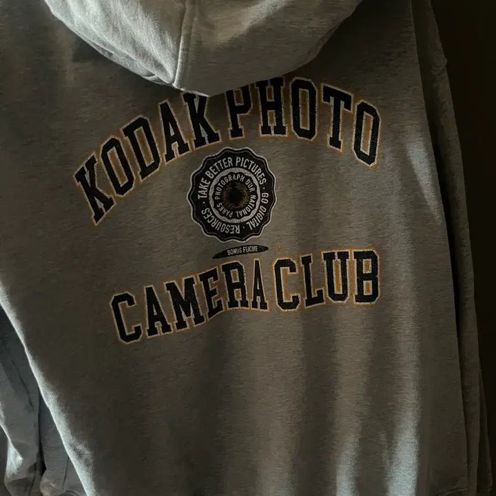 [BUNJANG] Kodak Gray Zip-Up Hoodie / 코닥 후드집업