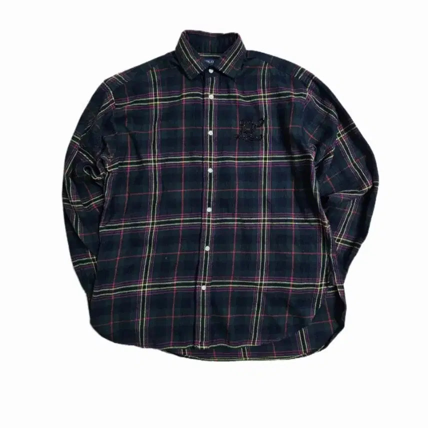 [BUNJANG] Polo Ralph Lauren Gingham Check Cotton Button-Down Shirt - Women&