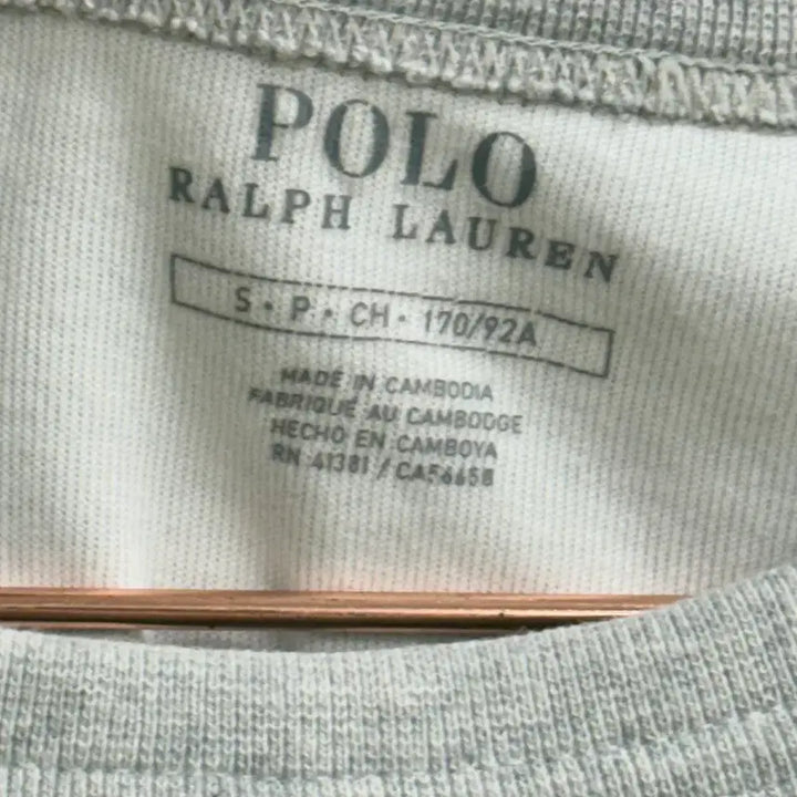 [BUNJANG] Polo Ralph Lauren Oversized V-Neck Sweatshirt (S) / 폴로 랄프로렌 오버핏 브이넥 맨투맨 (S)