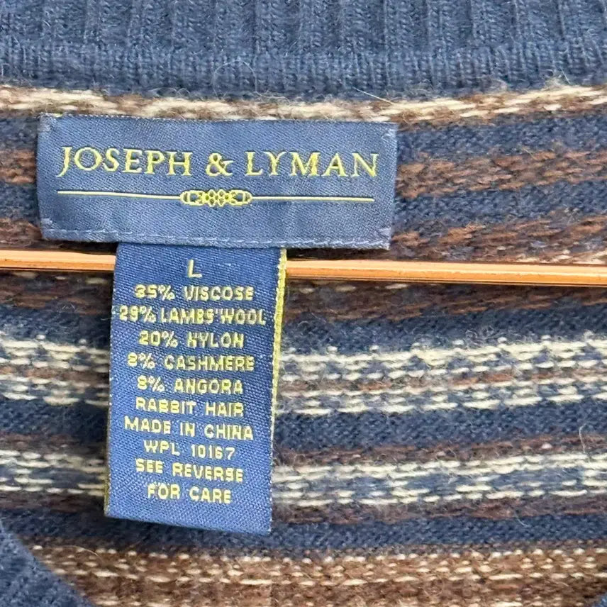 [BUNJANG] JOSEPH&amp;LYMAN Oversized V-Neck Knit (L) / JOSEPH&amp;LYMAN 오버핏 VISCOSE소재! 브이넥 니트 (L)