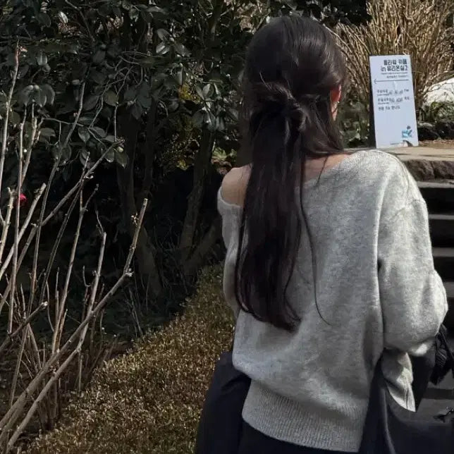 [BUNJANG] Off-Shoulder Knit Top / 오프숄더니트