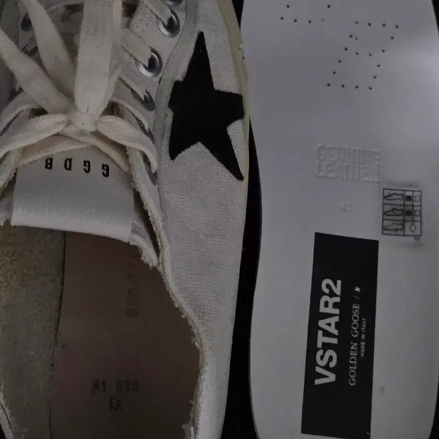[BUNJANG] Golden Goose V-Star 2 Sneakers / 골든구스 남성 스니커즈 브이스타2 41사이즈