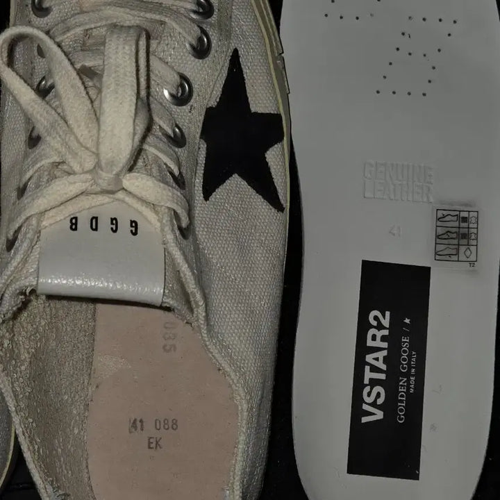 [BUNJANG] Golden Goose V-Star 2 Sneakers / 골든구스 남성 스니커즈 브이스타2 41사이즈