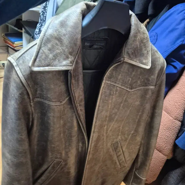 [BUNJANG] Banana Republic Leather Jacket / 바나너퍼플릭 가죽자켓