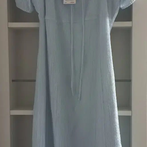 [BUNJANG] Roem Shirred Long Dress, Blue, M Size / 새상품 로엠 셔링 롱 원피스, blue, M