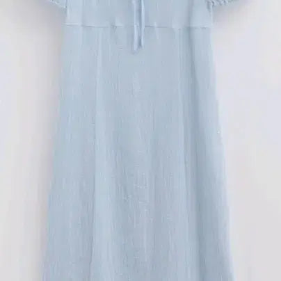 [BUNJANG] Roem Shirred Long Dress, Blue, M Size / 새상품 로엠 셔링 롱 원피스, blue, M