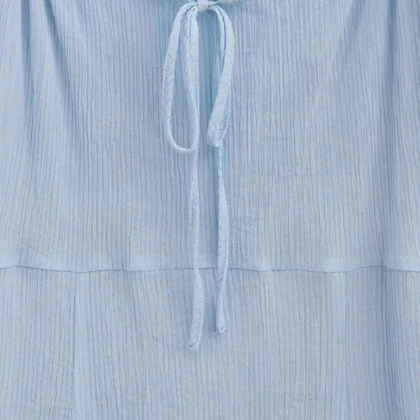 [BUNJANG] Roem Shirred Long Dress, Blue, M Size / 새상품 로엠 셔링 롱 원피스, blue, M