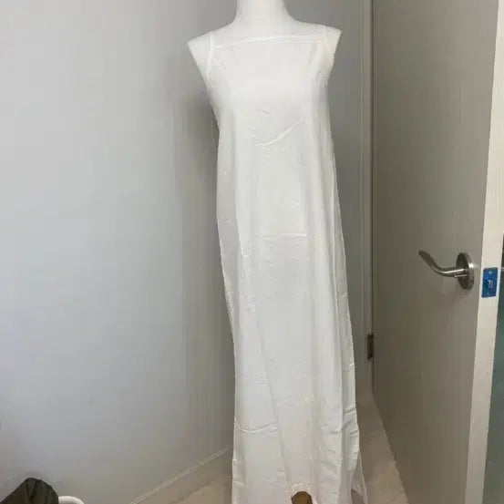 [BUNJANG] White Long Slip Dress / 화이트 롱 슬립 원피스