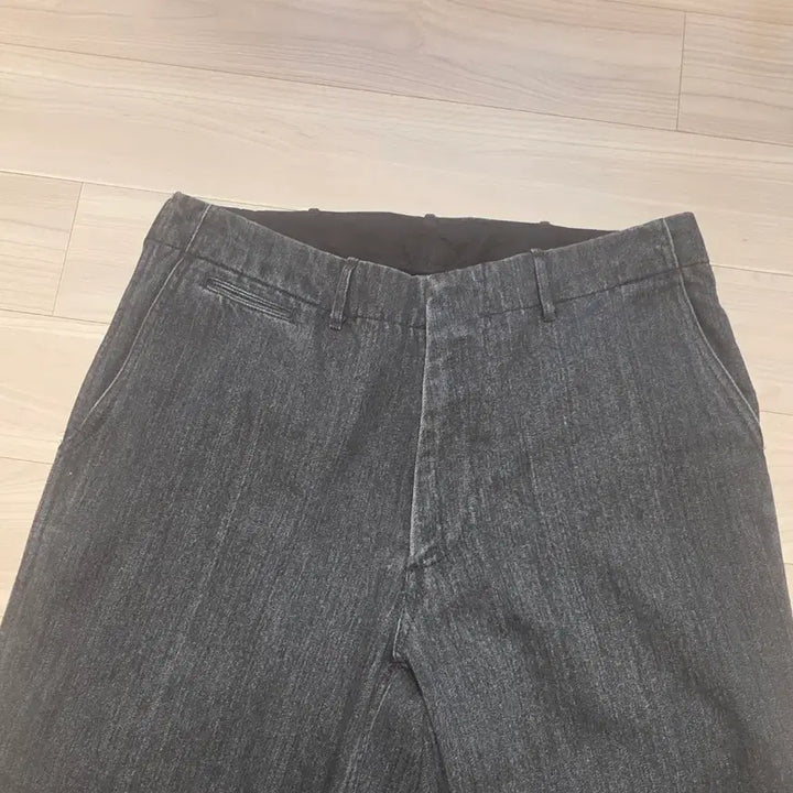 [SOLD OUT] 나나미카 와이드 데님 차콜 34