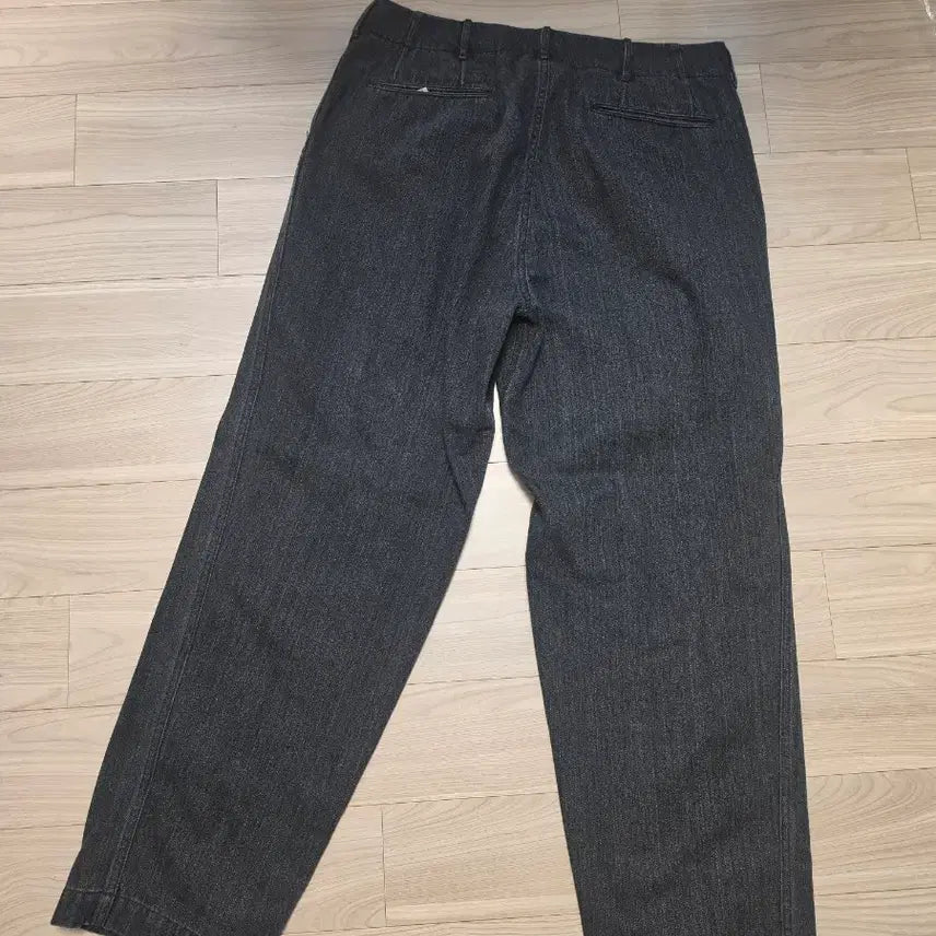 [SOLD OUT] 나나미카 와이드 데님 차콜 34