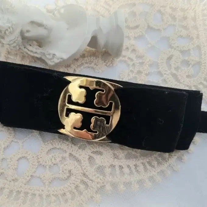[BUNJANG] Black Velvet Automatic Hairpin / 블랙 벨벳 자동핀(새상품)