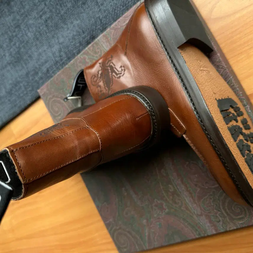 [BUNJANG] Etro Leather Boots / 에트로 가죽 부츠 스톤아일랜드 몽클레어 톰브라운 프라다