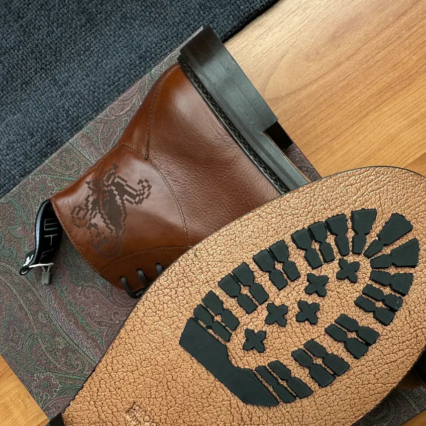 [BUNJANG] Etro Leather Boots / 에트로 가죽 부츠 스톤아일랜드 몽클레어 톰브라운 프라다