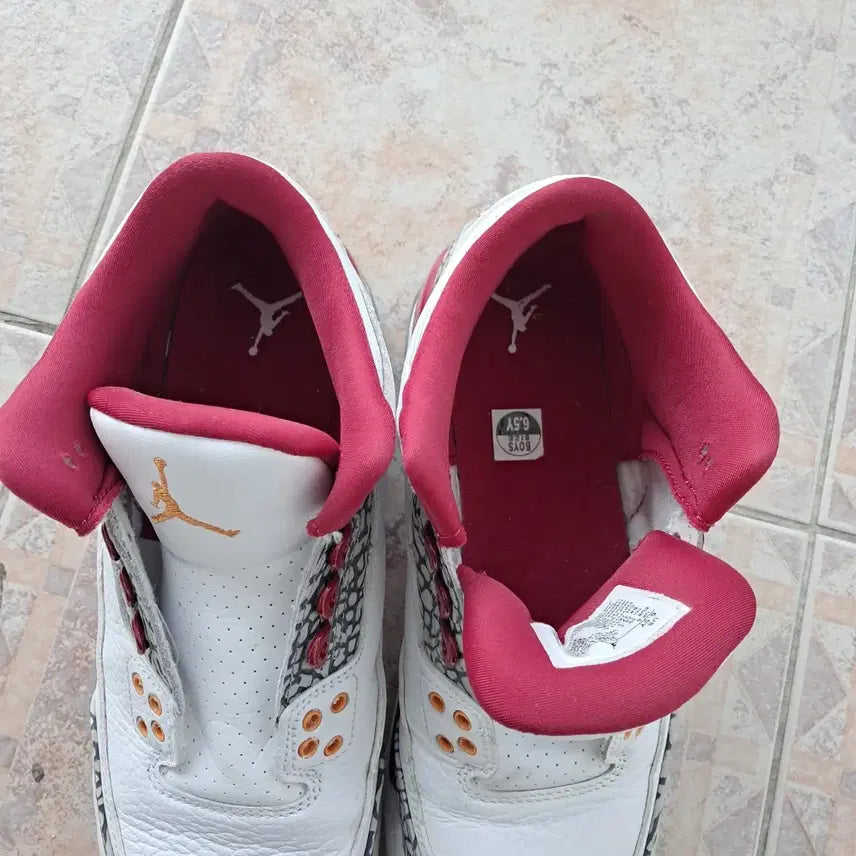 [BUNJANG] Nike Jordan 3 Retro Cardinal Red Sneakers / 조던3 레트로 카디널레드 245
