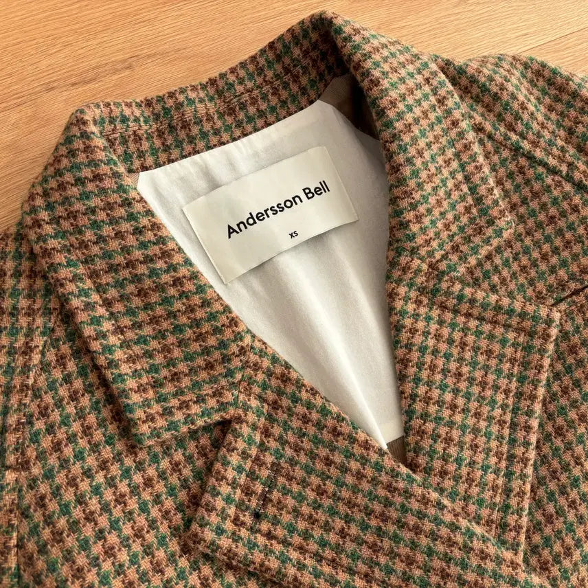 [BUNJANG] Andersson Bell Ingrid Check Coat XS / 앤더슨벨 잉그리드 체크코트 xs