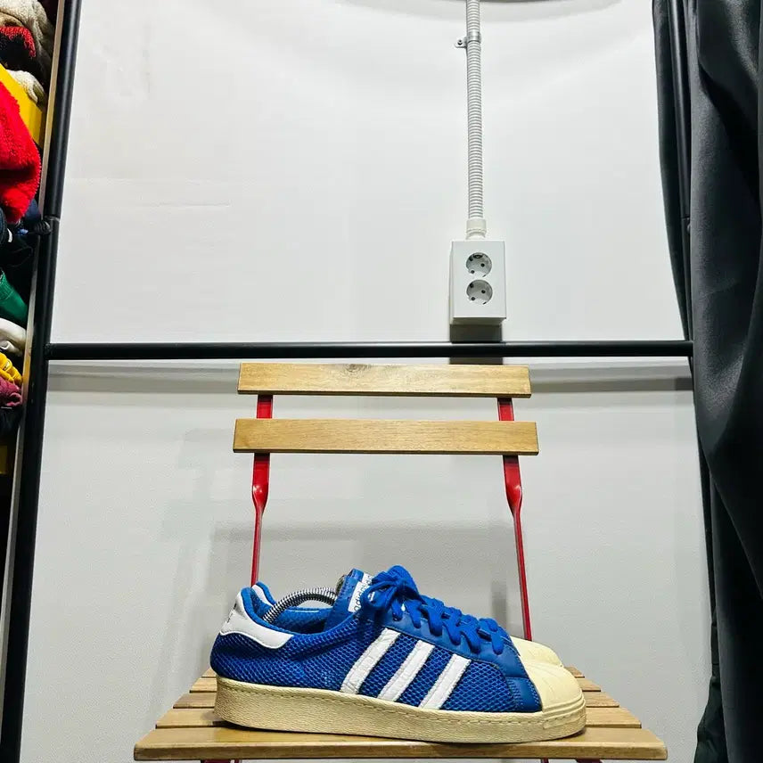 [SOLD OUT] 280) 아디다스 운동화 남성 남자 신발 슈퍼스타 OG 블루 메쉬