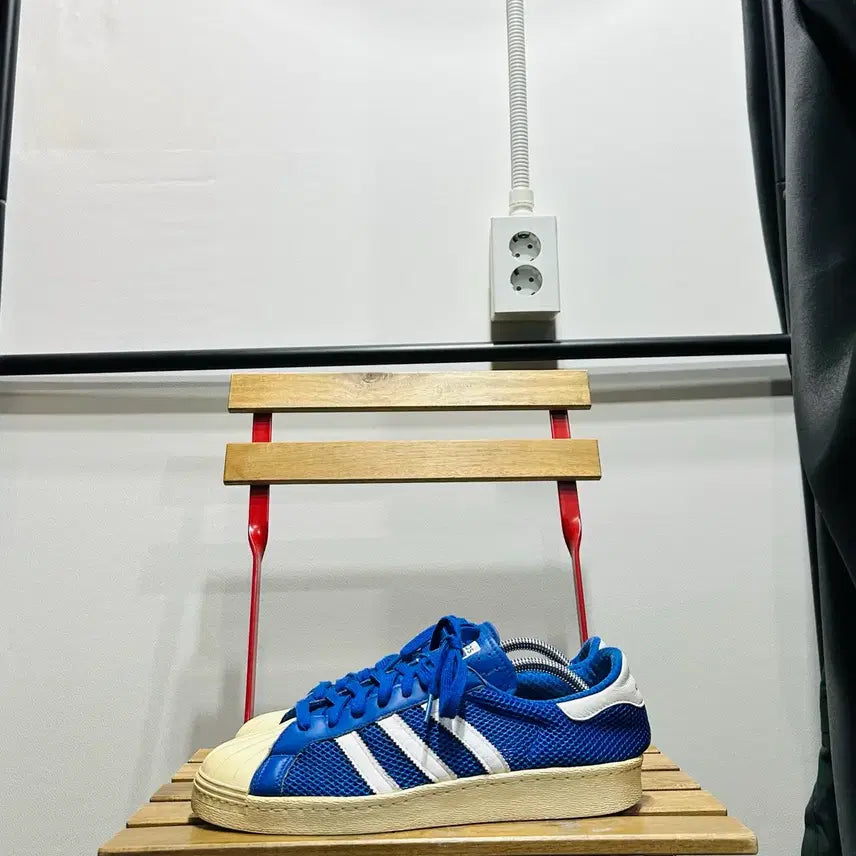 [SOLD OUT] 280) 아디다스 운동화 남성 남자 신발 슈퍼스타 OG 블루 메쉬