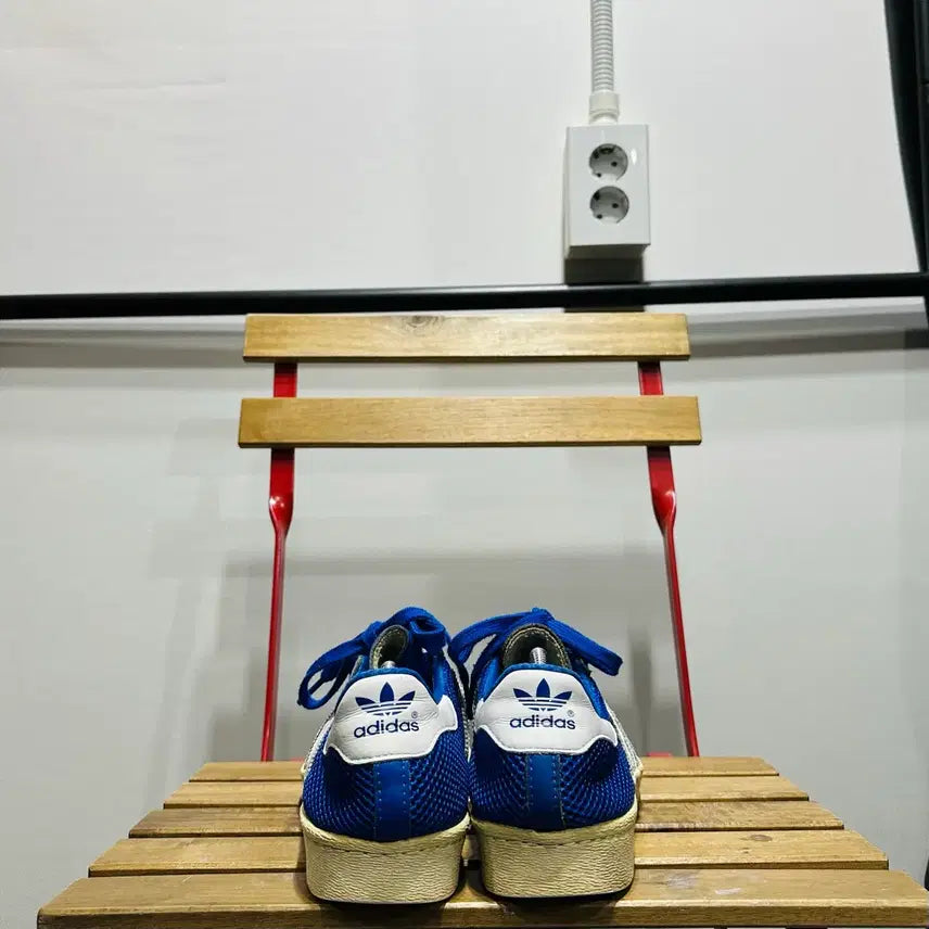 [SOLD OUT] 280) 아디다스 운동화 남성 남자 신발 슈퍼스타 OG 블루 메쉬
