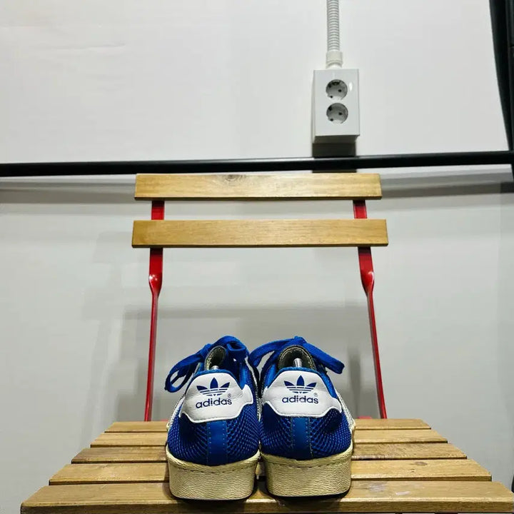 [SOLD OUT] 280) 아디다스 운동화 남성 남자 신발 슈퍼스타 OG 블루 메쉬