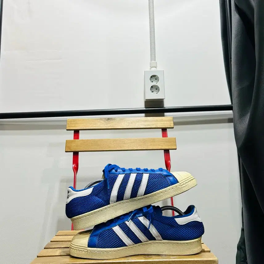 [SOLD OUT] 280) 아디다스 운동화 남성 남자 신발 슈퍼스타 OG 블루 메쉬