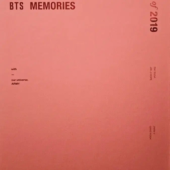 [SOLD OUT] 방탄 메모리즈 2019 dvd