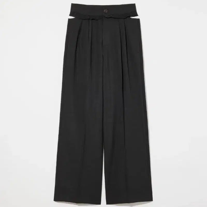 [BUNJANG] Eaphi Side Hole Sheer Line Black Pants / Eaphi 사이드 홀 시어 라인 블랙 팬츠 바지 일브 일본 M(2)