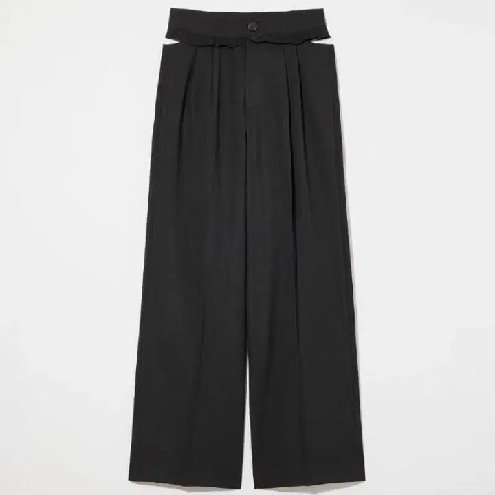 [BUNJANG] Eaphi Side Hole Sheer Line Black Pants / Eaphi 사이드 홀 시어 라인 블랙 팬츠 바지 일브 일본 M(2)