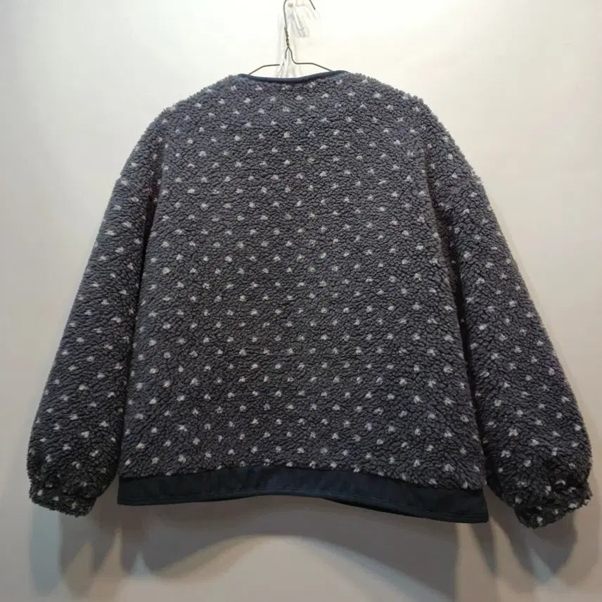 [SOLD OUT] 플리스 도트 무늬 가디건 자켓95~100사이즈겨울  63272