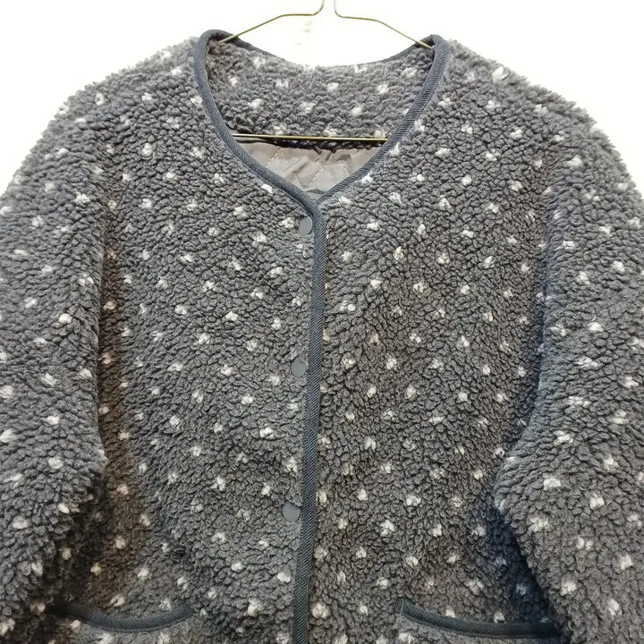[SOLD OUT] 플리스 도트 무늬 가디건 자켓95~100사이즈겨울  63272