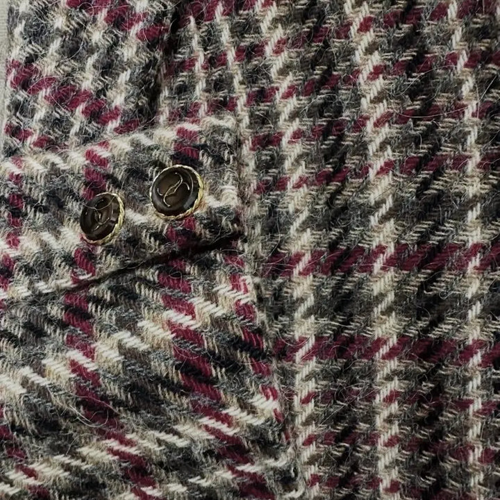 [BUNJANG] Vintage Wool Check Jacket / 빈티지 모직 체크 자켓