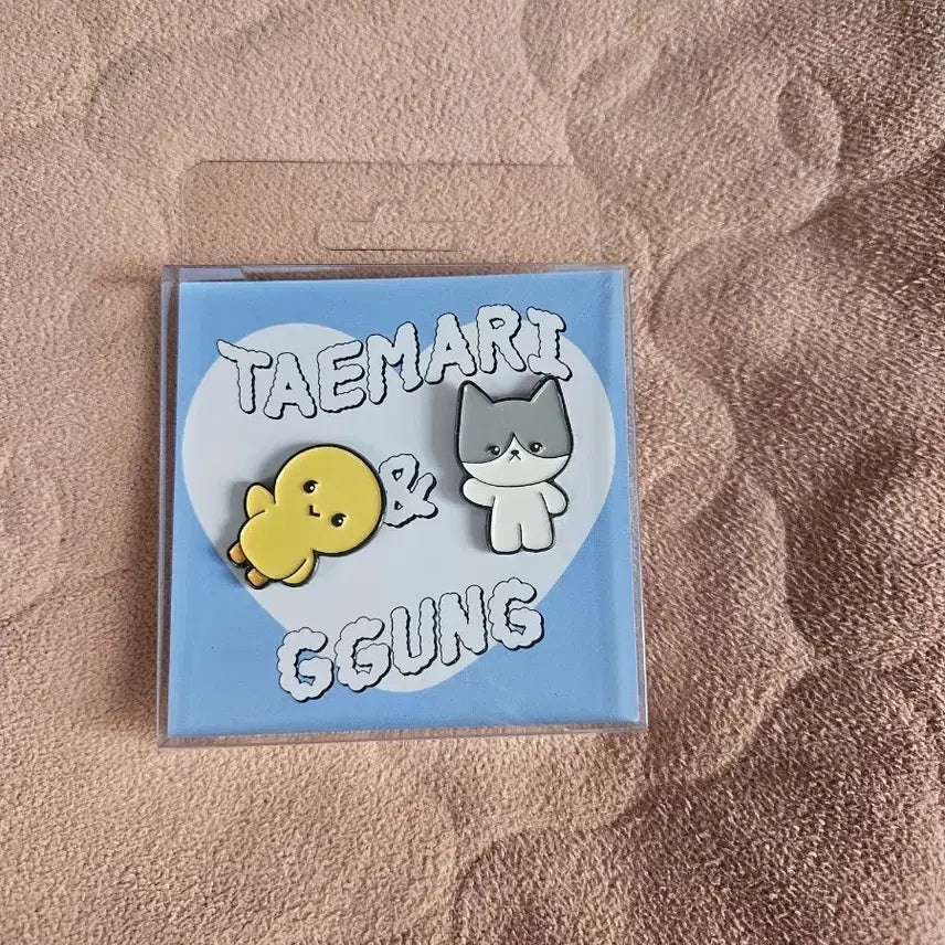 [BUNJANG] TAEMARI GGUNG Character Badge Set / TAEMARI GGUNG 캐릭터 뱃지 세트