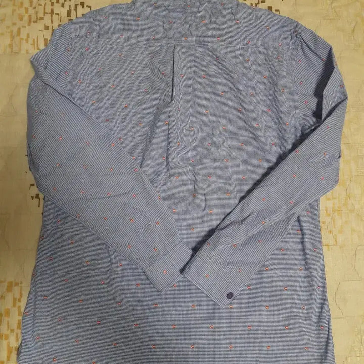 [BUNJANG] Kolon Blue Dot Long Sleeve Shirt / 코오롱 블루 도트 긴팔 남방 셔츠 100