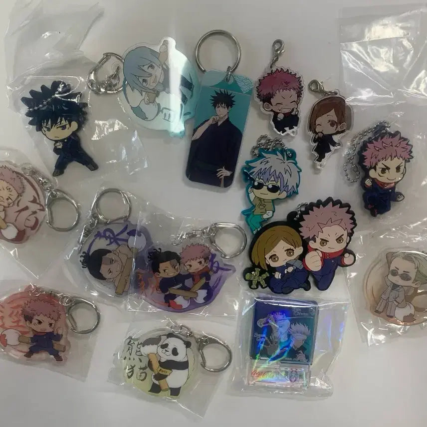 [BUNJANG] Jujutsu Kaisen Acrylic Keyring Bundle Set / 주술회전 키링 15개 일괄