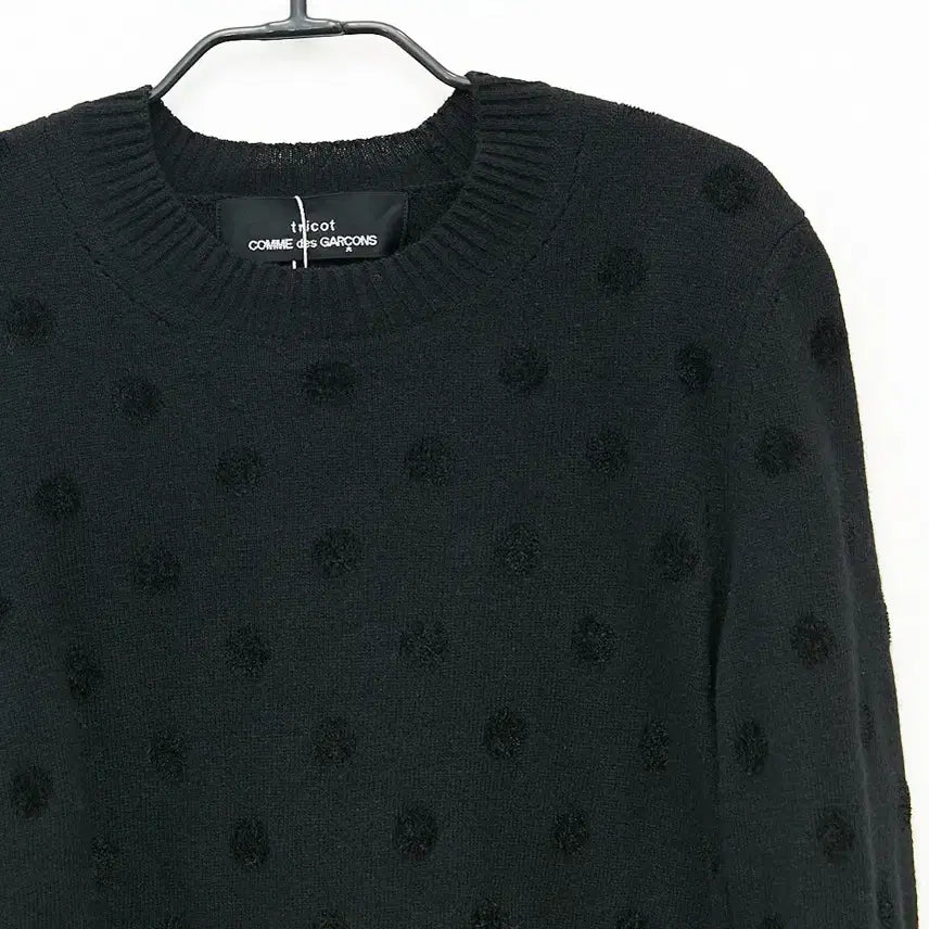 [BUNJANG] Comme des Garcons Tricot Dot Pattern Sweater / 꼼데가르송 트리콧 도트패턴 스웨터