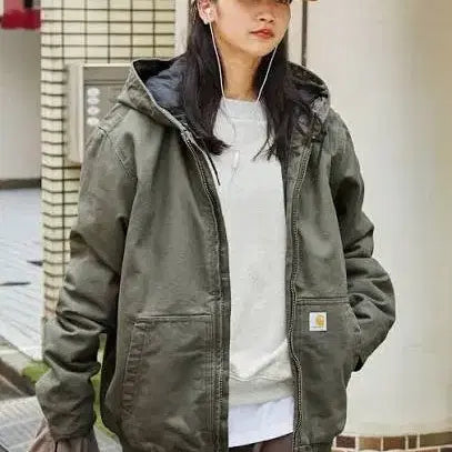 [BUNJANG] Carhartt J130 Moss Green Active Jacket / 칼하트 액티비 모스그린 J130 Carhartt Mos Active