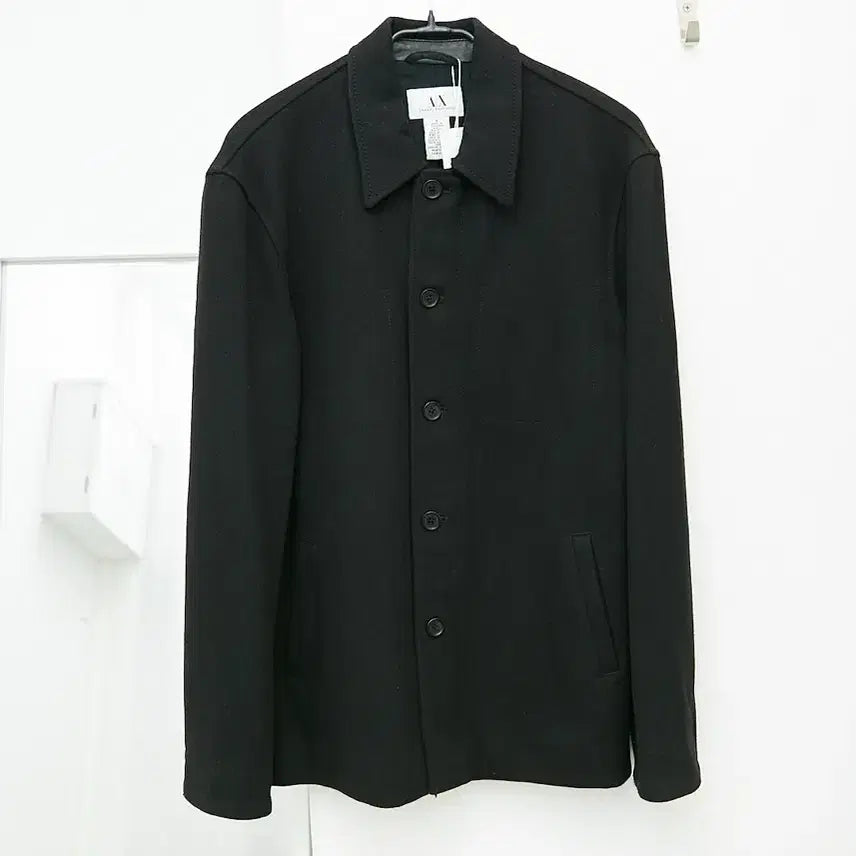 [BUNJANG] Armani Exchange Leather Collar Jacket / 아르마니 익스체인지 레더칼라 자켓