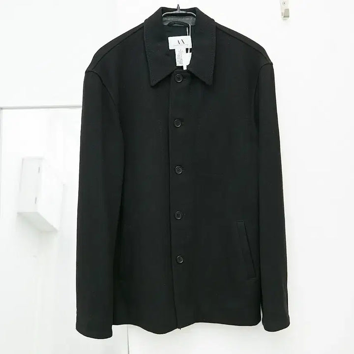 [BUNJANG] Armani Exchange Leather Collar Jacket / 아르마니 익스체인지 레더칼라 자켓