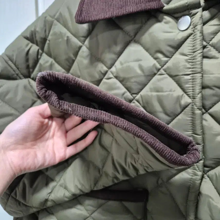 [BUNJANG] ORO Quilted Corduroy Jacket - Khaki / (타임세일)(새상품)ORO 오로 퀼팅 코듀로이 자켓 카키