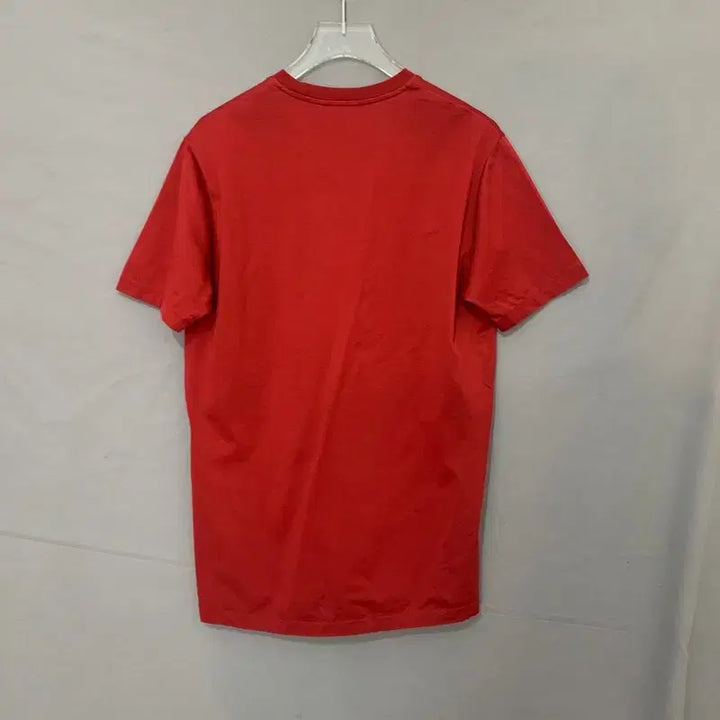 [BUNJANG] Emporio Armani Logo Patch Red Short Sleeve T-shirt / M 엠포리오 아르마니 로고 패치 레드 반팔티