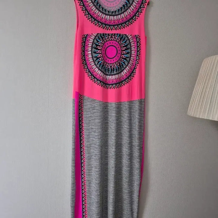[BUNJANG] Dias Story Pattern Sleeveless Maxi Dress / [디아스토리] 패턴 롱 원피스 민소매