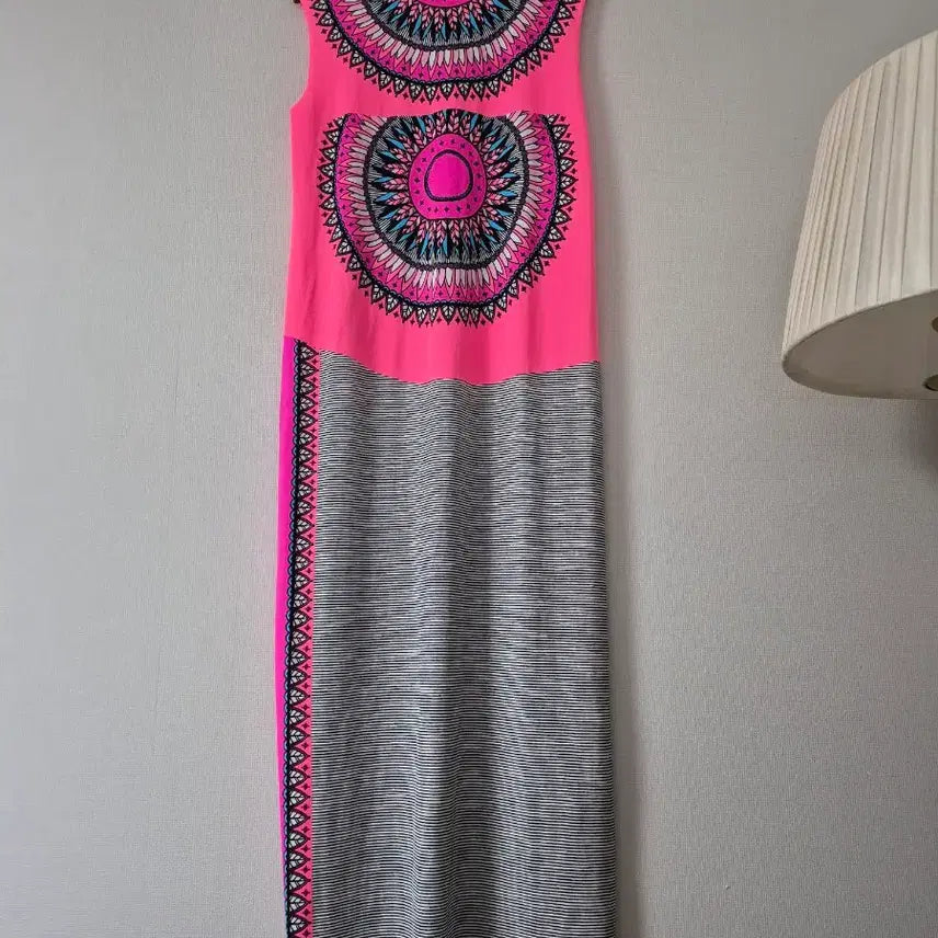 [BUNJANG] Dias Story Pattern Sleeveless Maxi Dress / [디아스토리] 패턴 롱 원피스 민소매