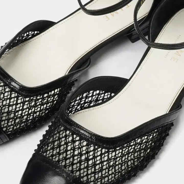 [BUNJANG] Time Texture Block Beading Shoes (235) / 타임 텍스처 블록 비딩 슈즈(새상품)(235)
