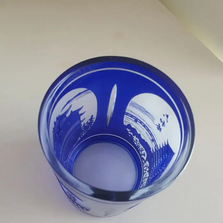 [BUNJANG] Cobalt Blue Glassware / 항저우 코발트 블루 유리공예품(미사용)