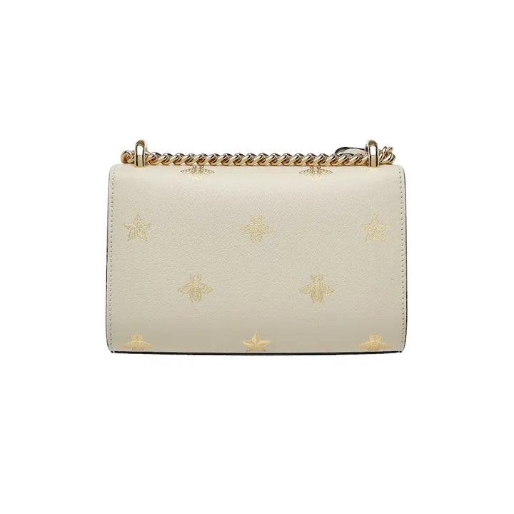 [BUNJANG] Gucci White Bee &amp; Star Padlock Shoulder Bag Small / 구찌 비 스타 패들락 숄더백 스몰