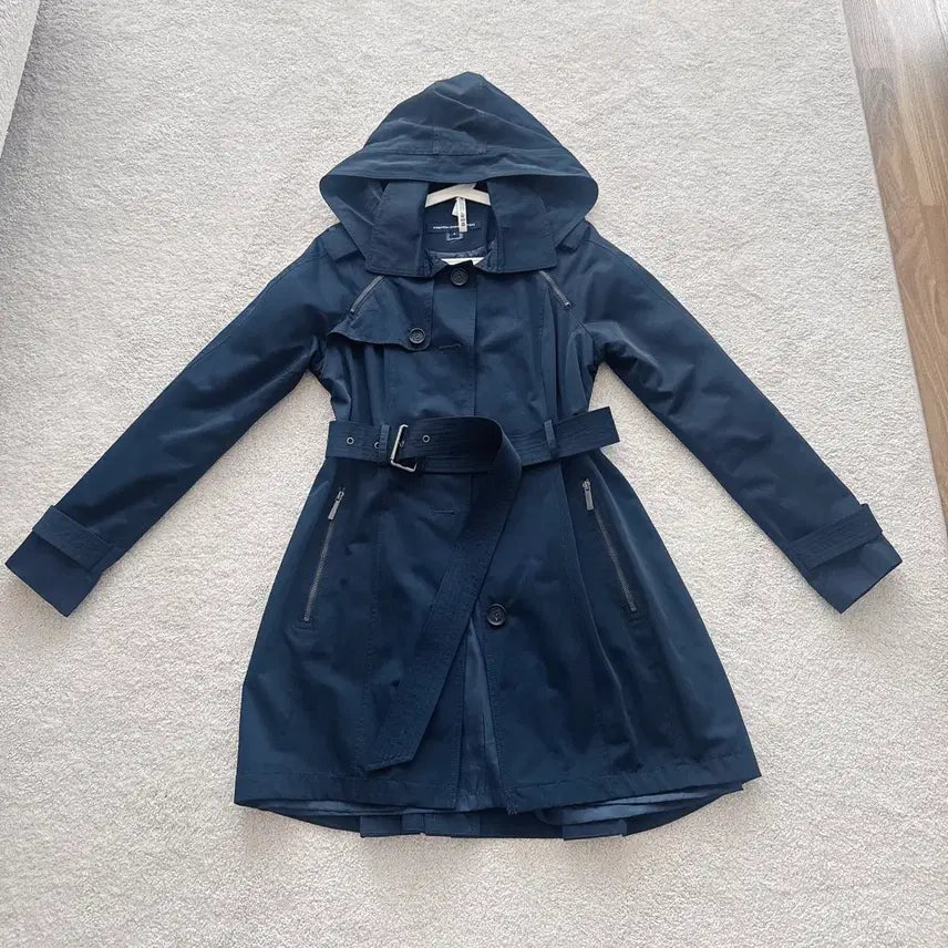 [BUNJANG] French Connection Hooded Water-Repellent Trench Coat / [FRENCH CONNECTION] 프렌치커넥션 후드 발수 트렌치 코트