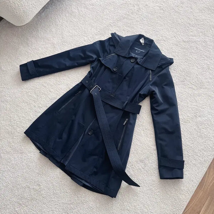 [BUNJANG] French Connection Hooded Water-Repellent Trench Coat / [FRENCH CONNECTION] 프렌치커넥션 후드 발수 트렌치 코트