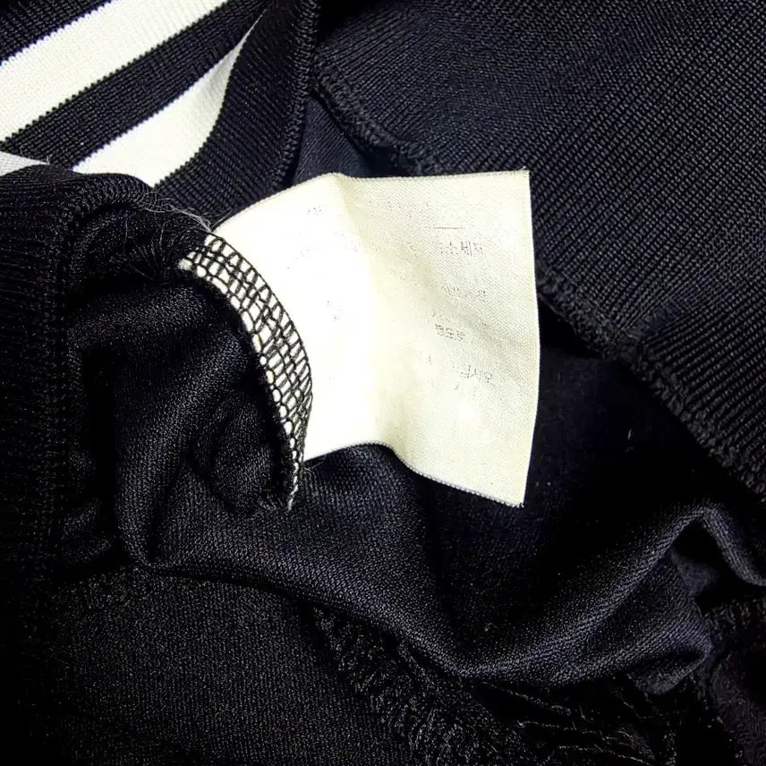 [BUNJANG] Adidas Trefoil Track Top Jacket / [아디다스] 올블랙 화이트 배색 트레포일 백로고 트랙탑 점퍼 10ㅔ