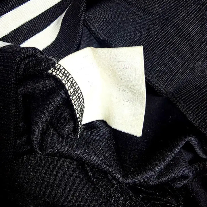 [BUNJANG] Adidas Trefoil Track Top Jacket / [아디다스] 올블랙 화이트 배색 트레포일 백로고 트랙탑 점퍼 10ㅔ